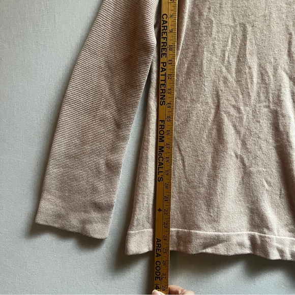 Vintage Valerie Louthan 100% Cashmere V- Neck Sweater big sleeves Sz S - Picture 6 of 7